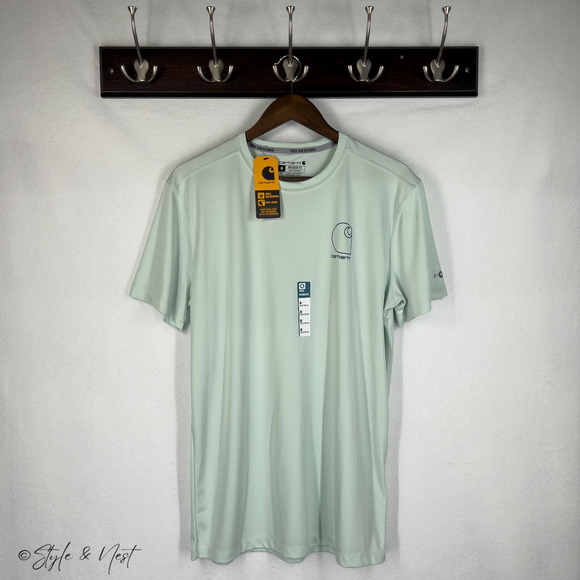 Carhartt Relaxed Fit Force Sun Defender Lightweight Short Sleeve Tee Size Medium - Picture 1 of 4